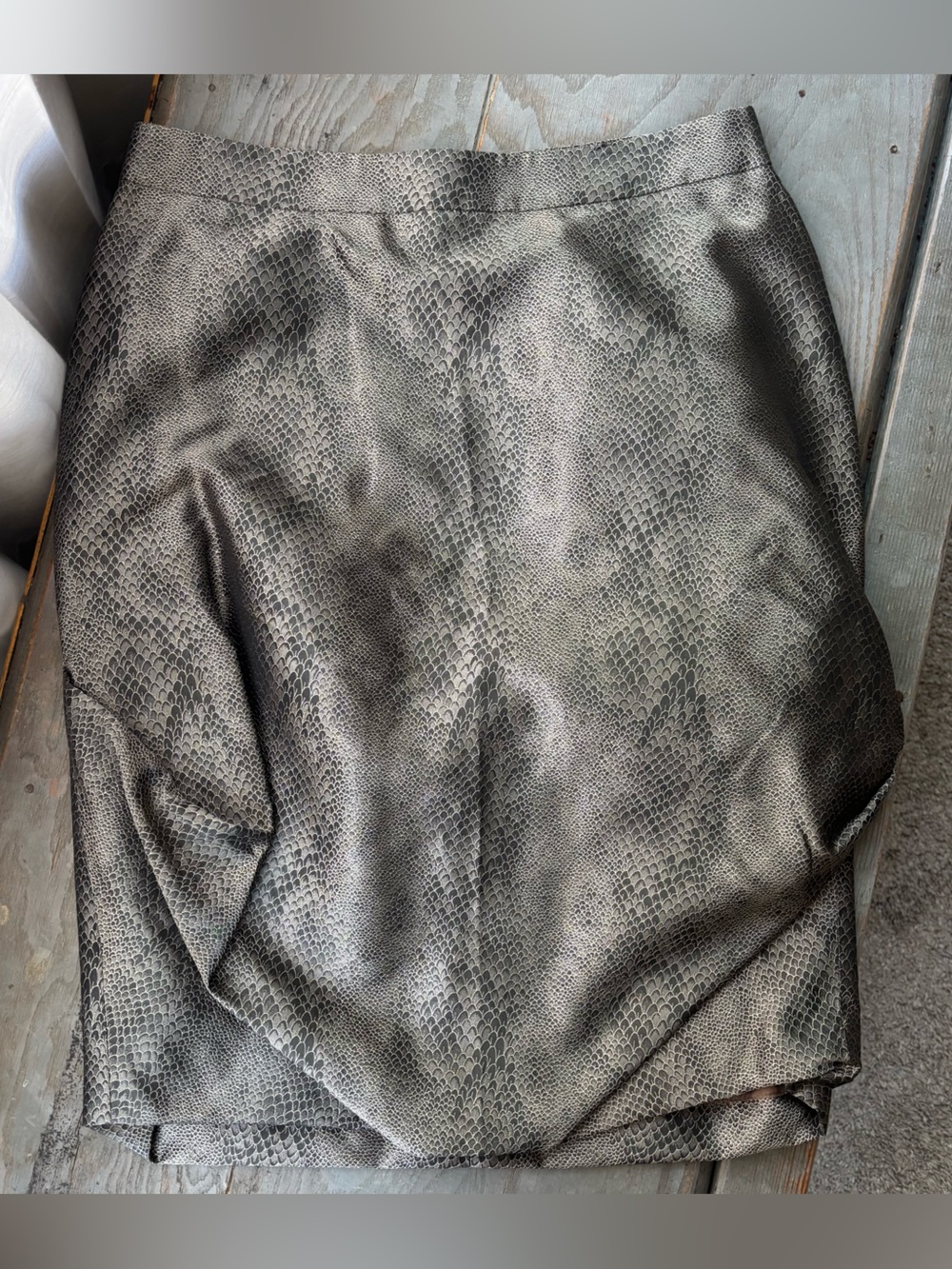 Giorgio Armani Metallic Snake print Mini Skirt | size 40